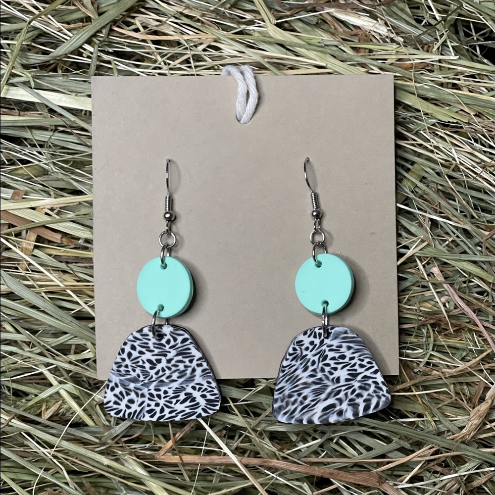 Polymer clay earrings | handmade earrings | lightweight earrings
